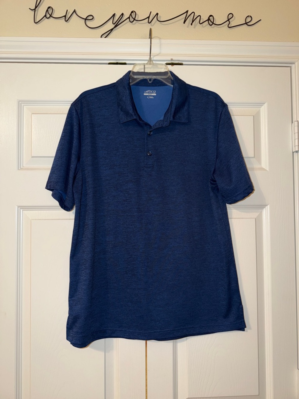 bcg Men's Navy Heather Performance Polo